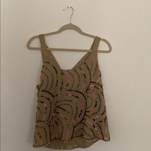 Free People Embroidered Tank Top